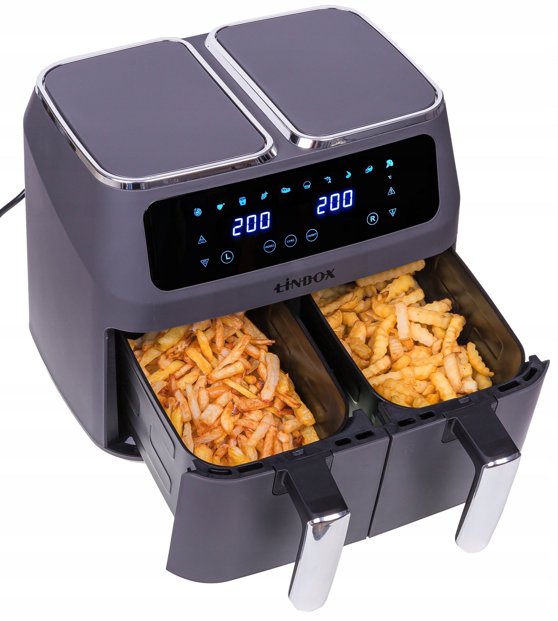 Karšto oro gruzdintuvė 8 l Linbox AIR FRYER 4/4