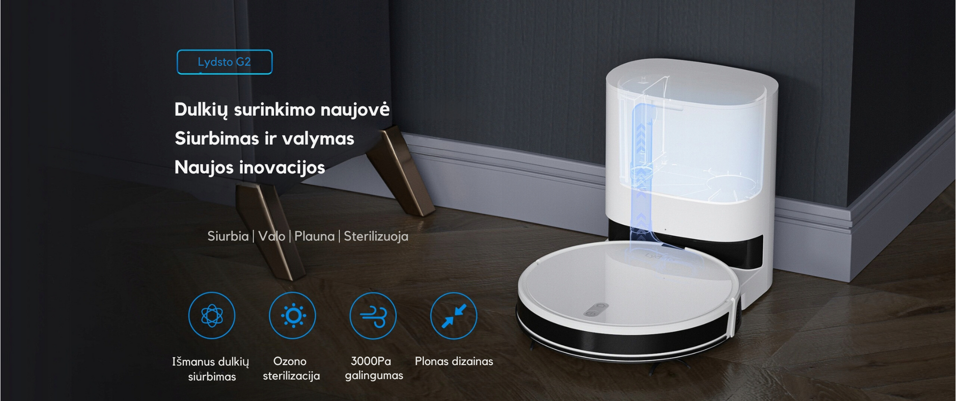 Grindų valymo robotas Xiaomi Lydsto G-2