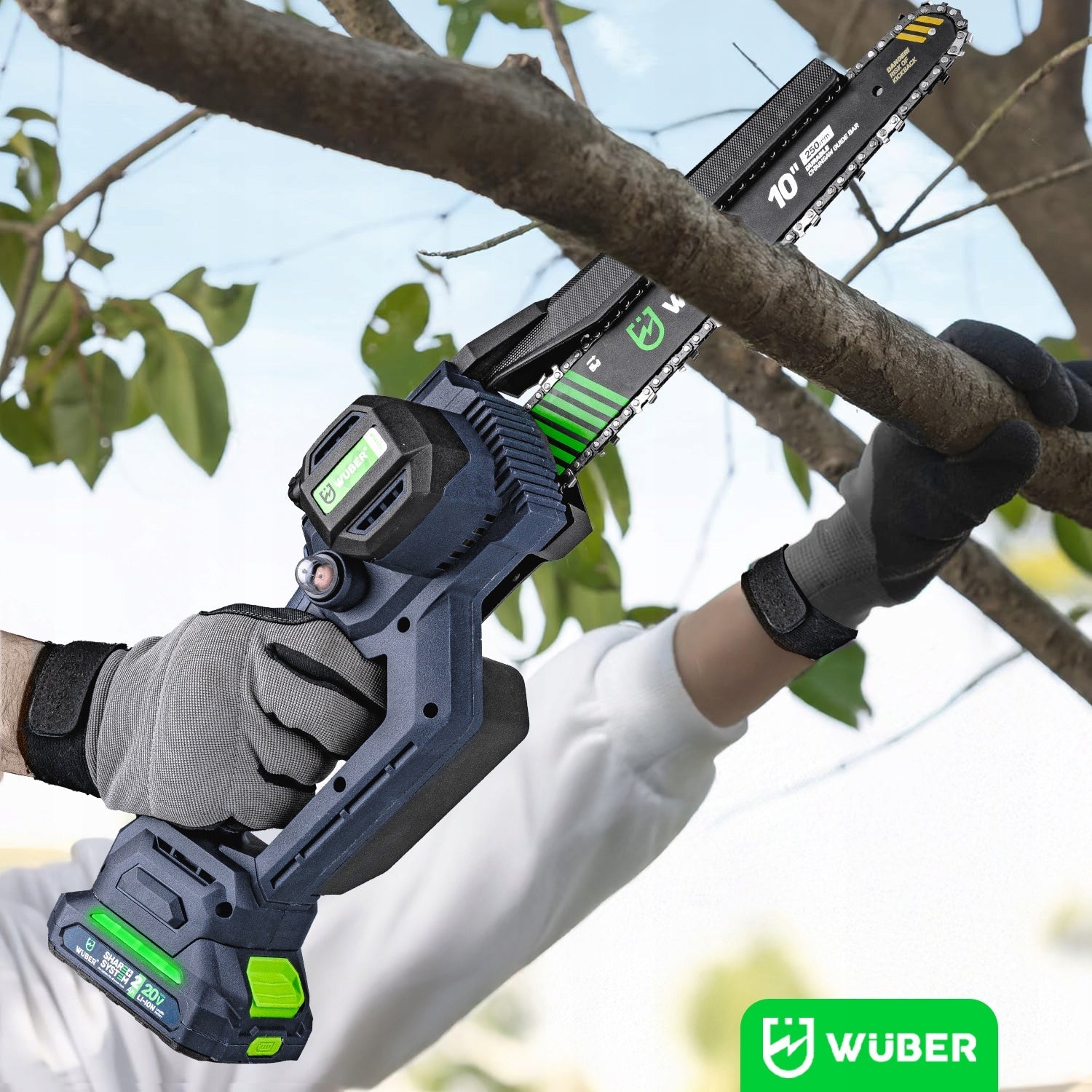 Mini akumuliatorinis grandininis pjūklas Wuber8" ir 10"