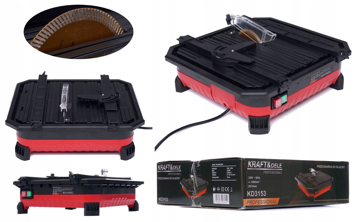 Stacionarios staklės plytelių drėgnam pjovimui 1200W KRAFT&DELE KD3153