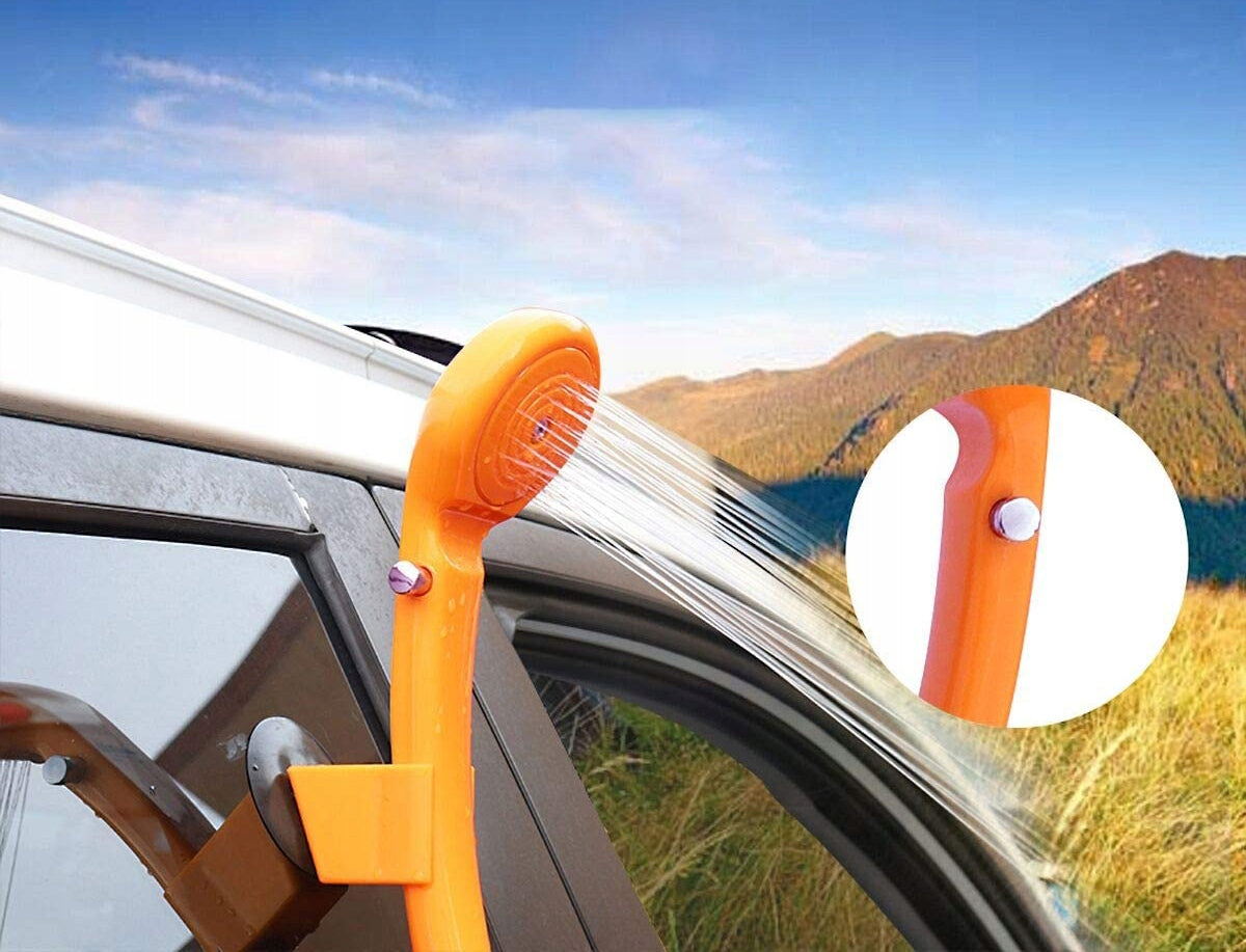 Nešiojamas elektrinis dušas automobiliui, kempingui ir turizmui