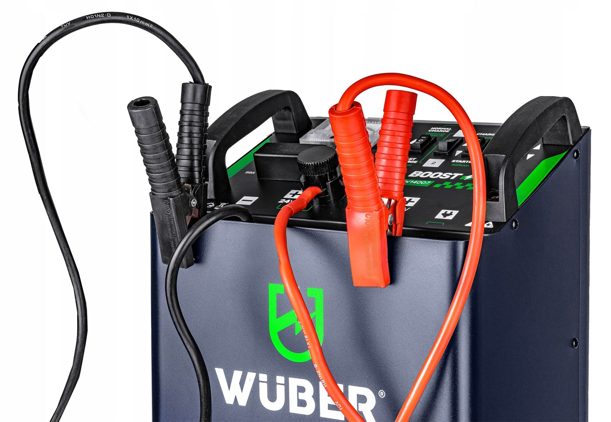 Universalus 12v/24v akumuliatoriaus įkroviklis su starteriu (400a) Wuber 42a