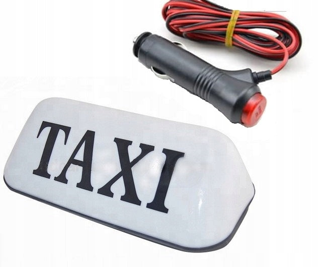 Didelė magnetinė TAXI lempa su jungikliu ir kištuku