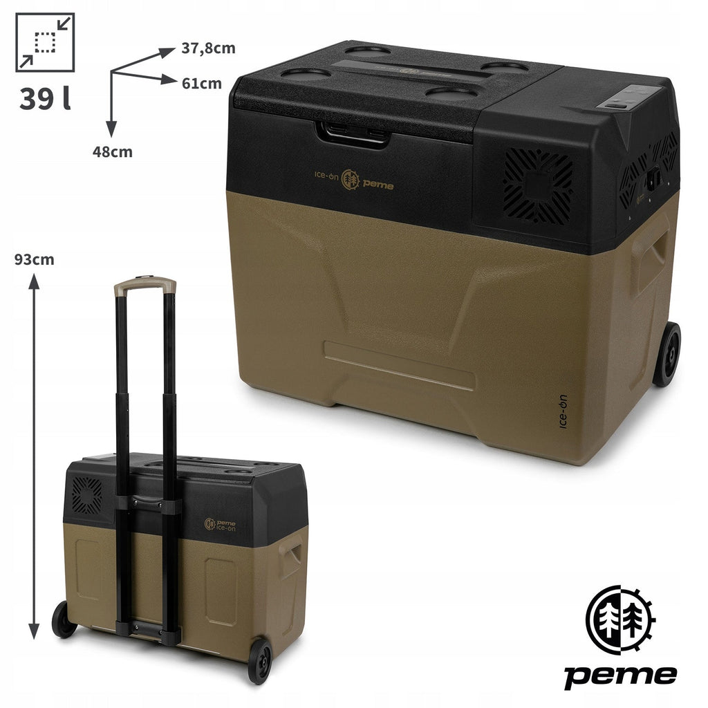 Kompresorinis turistinis šaldytuvas / šaldiklis 12/24/230v 39 l – iki -20°C Peme Expedition