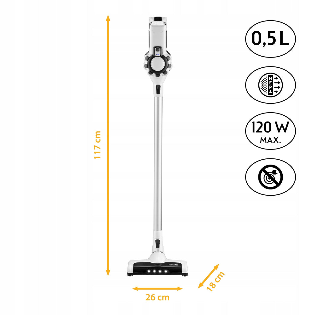 Belaidis vertikalus dulkių siurblys Li-ion 22,2V – FIRST AUSTRIA