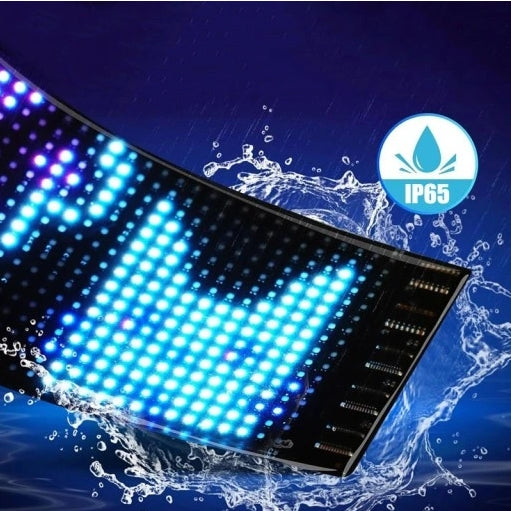 Lanksti LED juosta „Devil Eyes“ su programuojamu ekranu ir „Bluetooth“ valdymu sunkvežimiams