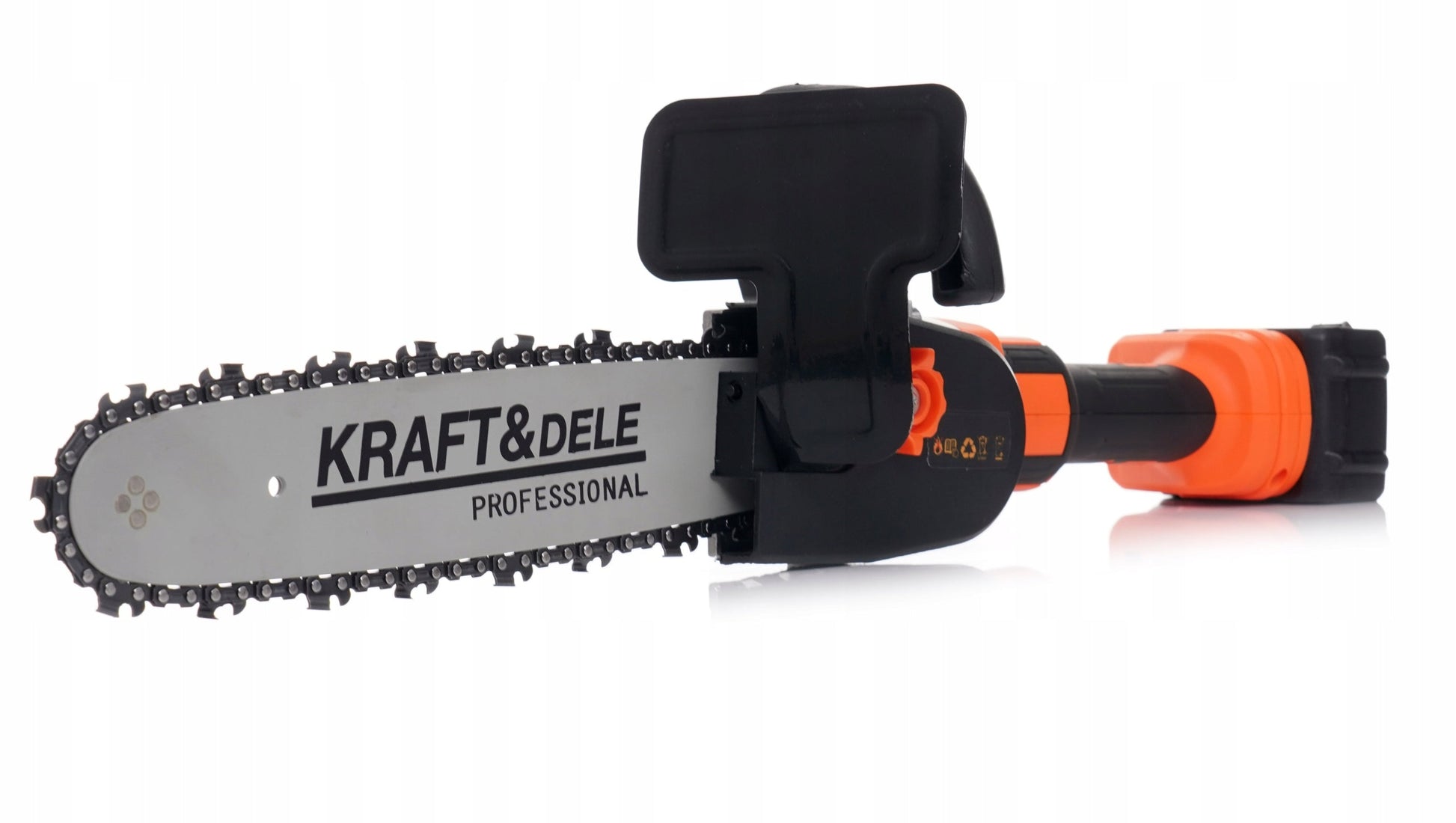 Akumuliatorinis kampinis šlifuoklis + grandininis pjūklas 2in1 Kraft&Dele KD10624