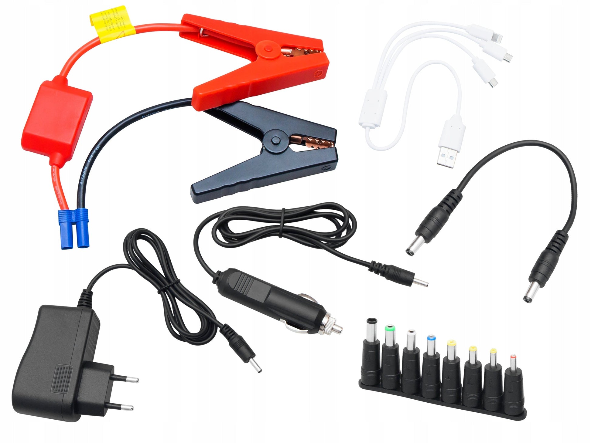 Akumuliatoriaus aleidimo įrenginys su kabeliais BLOW JS-15 12800mAh