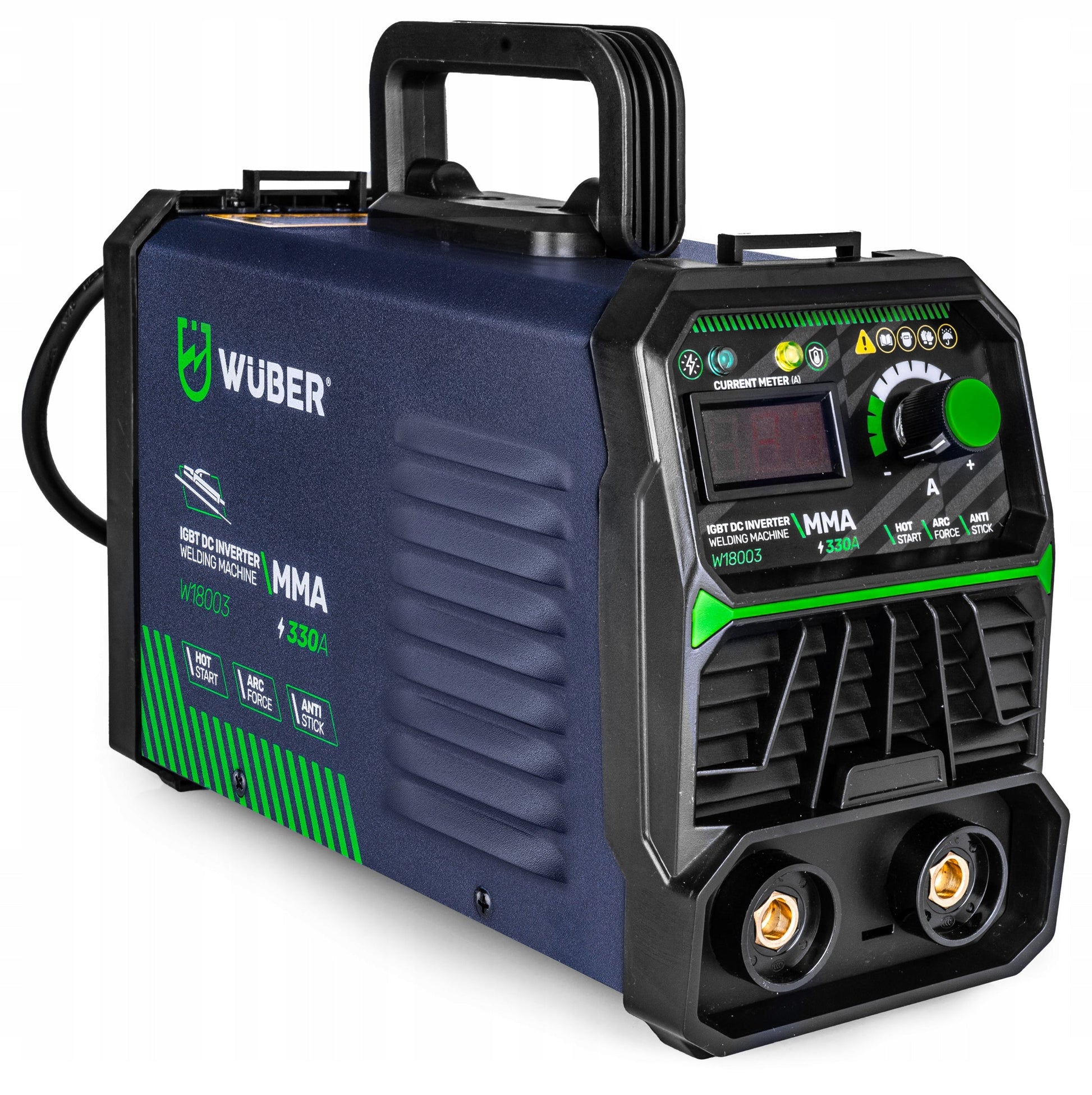 Inverterinis suvirinimo aparatas WUBER MMA 330A su IGBT technologija, VRD, Hot Start, Arc Force ir Anti-Stick funkcijomis