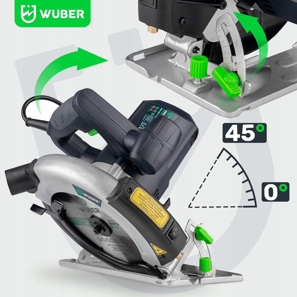 Diskinis pjūklas su lazeriu WUBER 2400W
