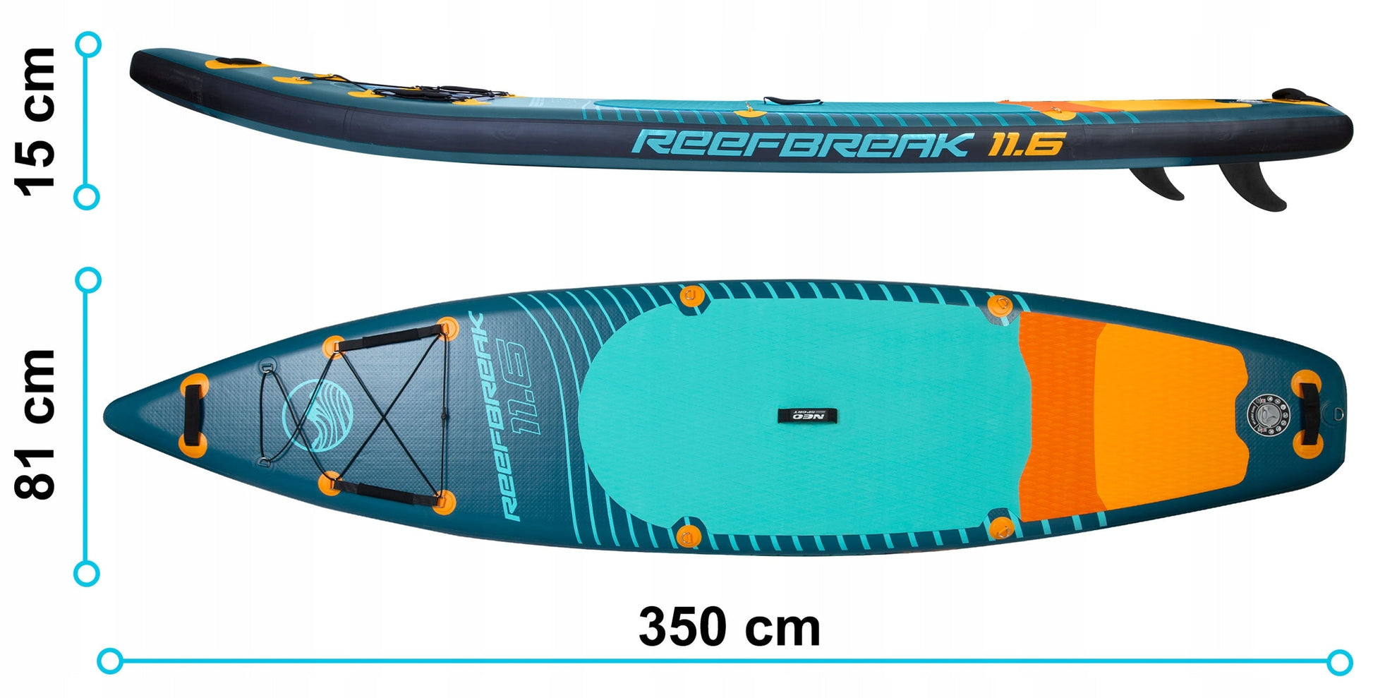 SUP lenta - irklentė Reefbreak 350cm