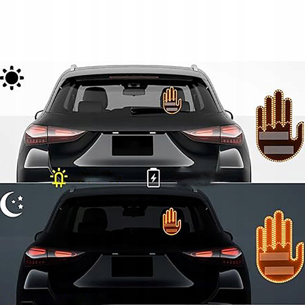 LED rankos gestų indikatorius automobiliui su nuotolinio valdymo pultu