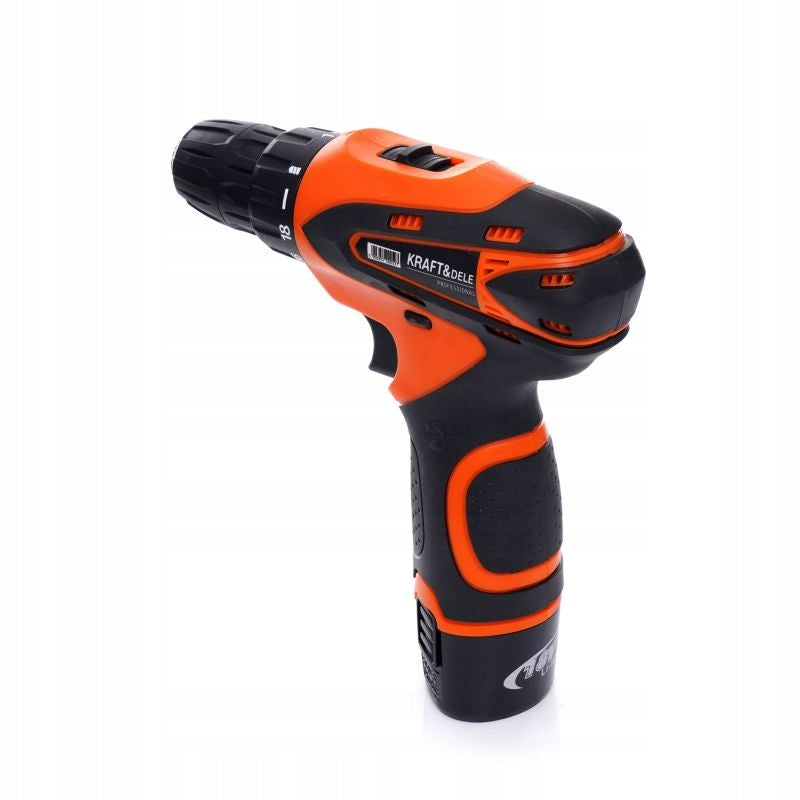 Akumuliatorinis gręžtuvas-suktuvas Kraft&Dele KD3066 – 18V, 1300mAh su lagaminu