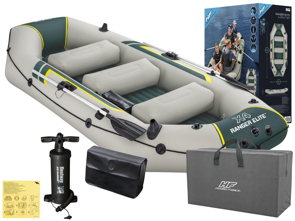Pripučiama valtis - keturių vietų Bestway Ranger Elite X4 Raft Set 320cm