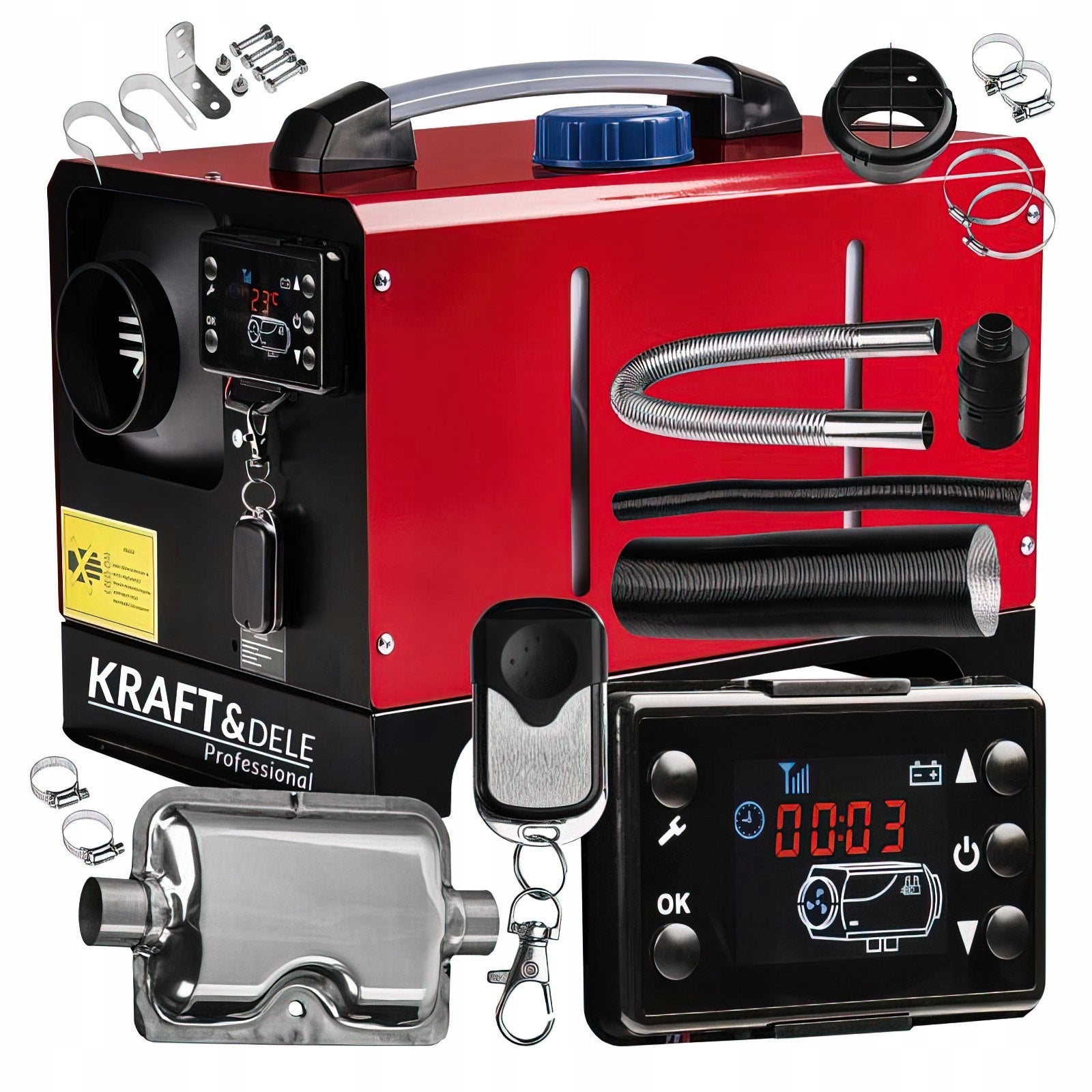 Dyzelinis oro šildytuvas WEBASTO 8kW 12/230V Kraft&Dele KD11780