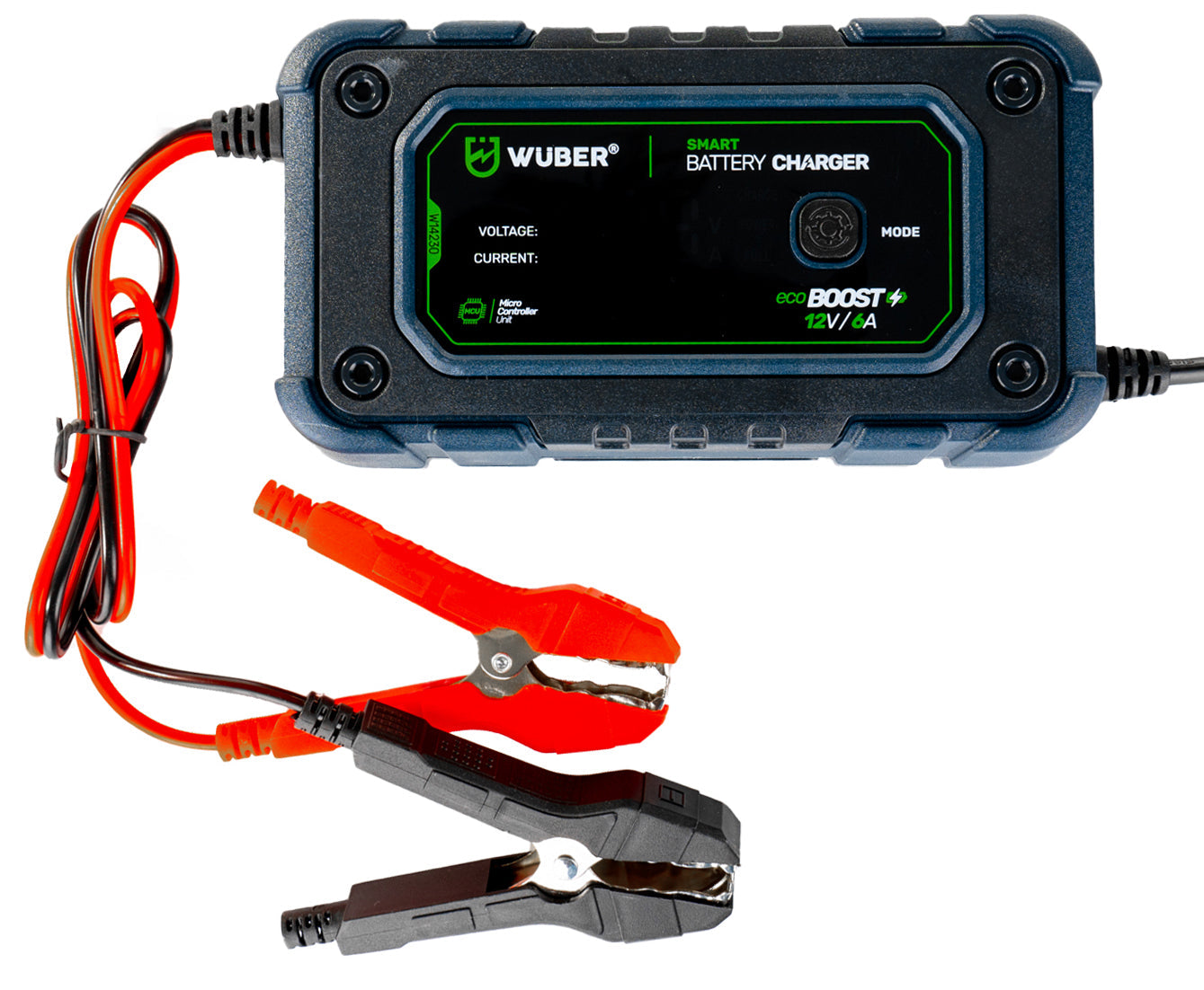 Mikroprocesorinis akumuliatoriaus įkroviklis su LCD WUBER 12V/6A
