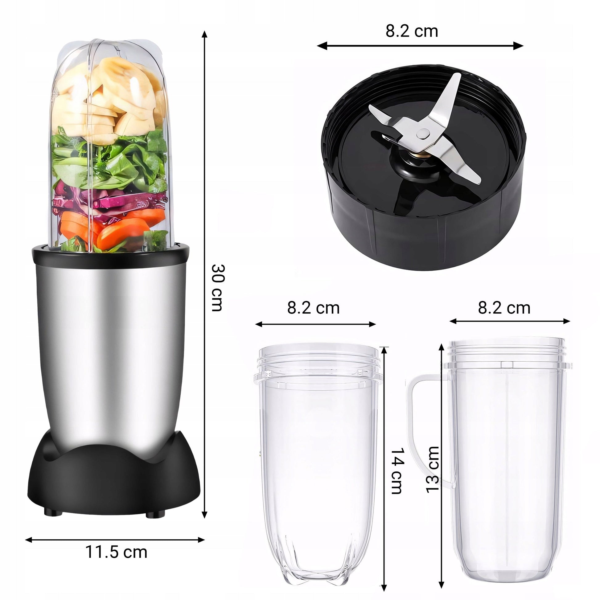 Blenderis - smulkintuvas Retoo Cup Blender E606