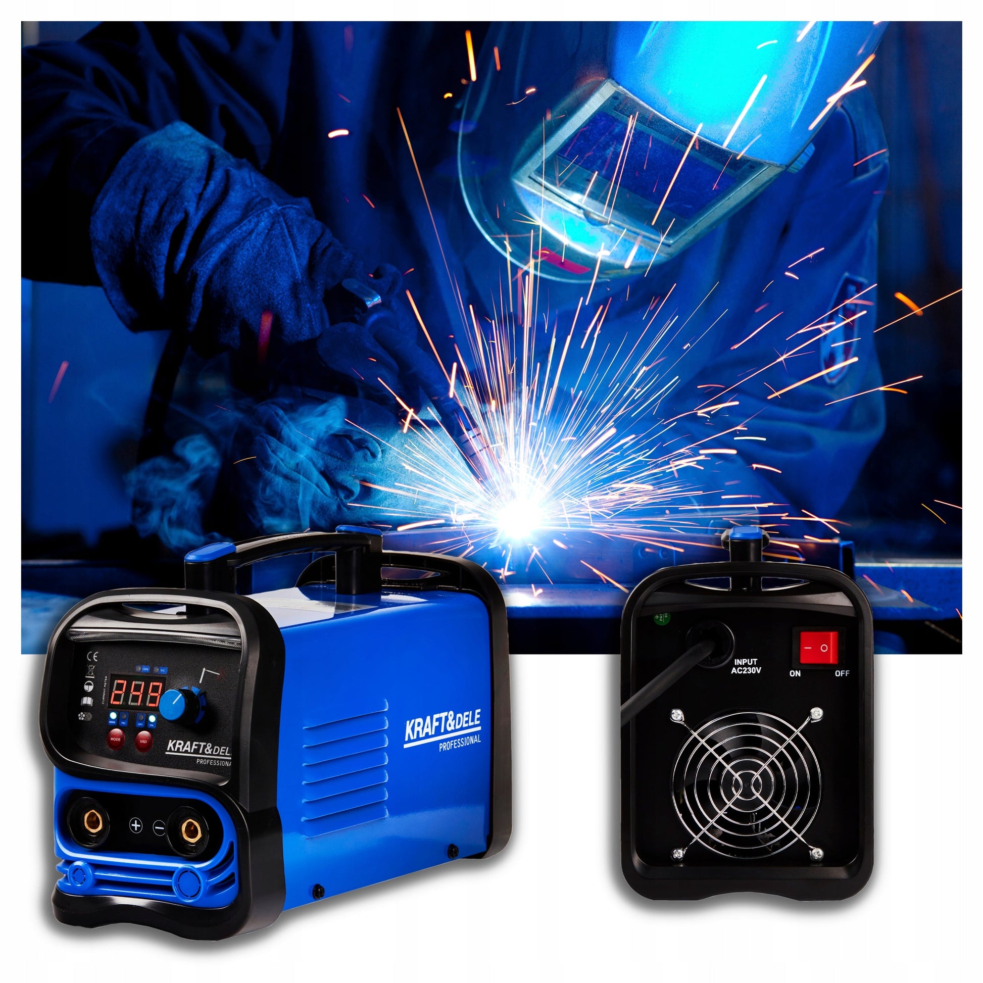 Inverterinis suvirinimo aparatas KD1880 | 350A | MMA/LIFT TIG 3-in-1