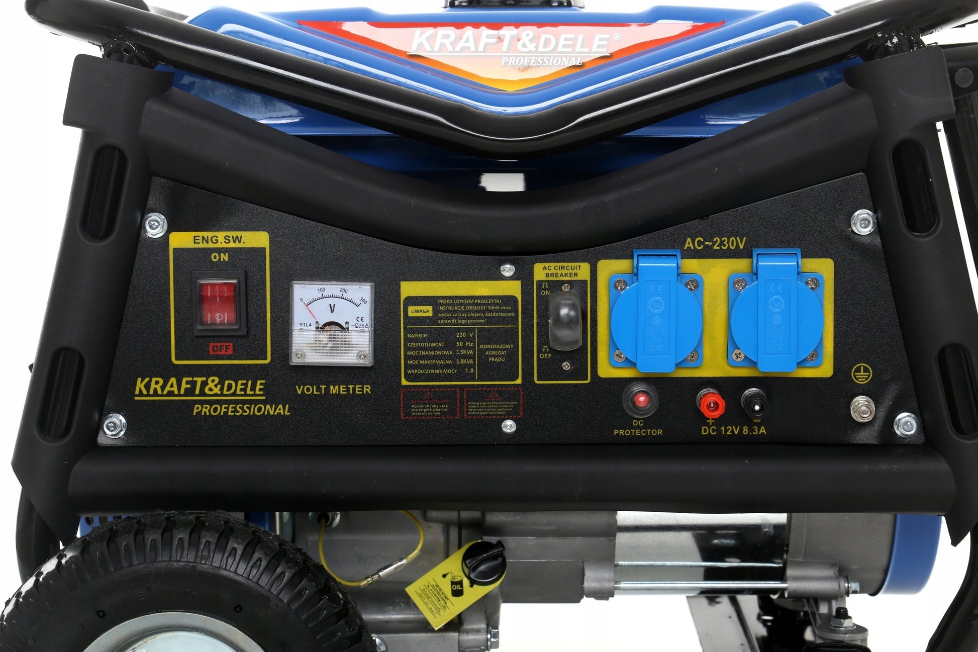 Vienfazis generatorius KRAFT&DELE KD142 – 3000W su ratais