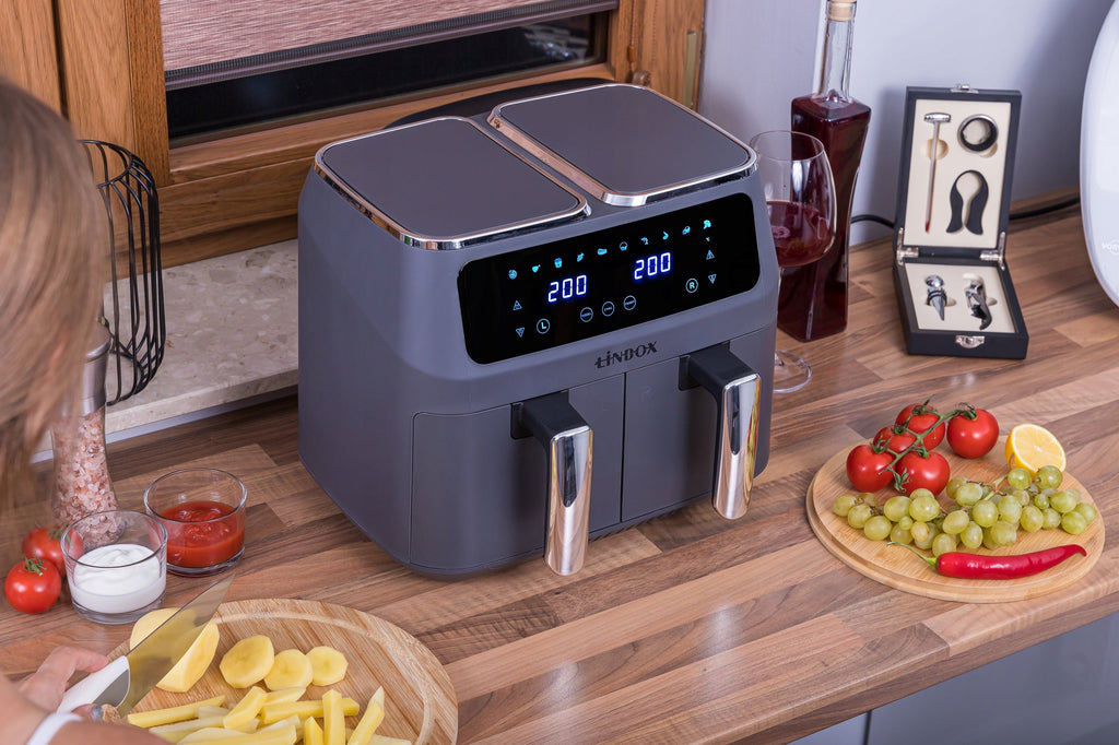 Karšto oro gruzdintuvė 8 l Linbox AIR FRYER 4/4