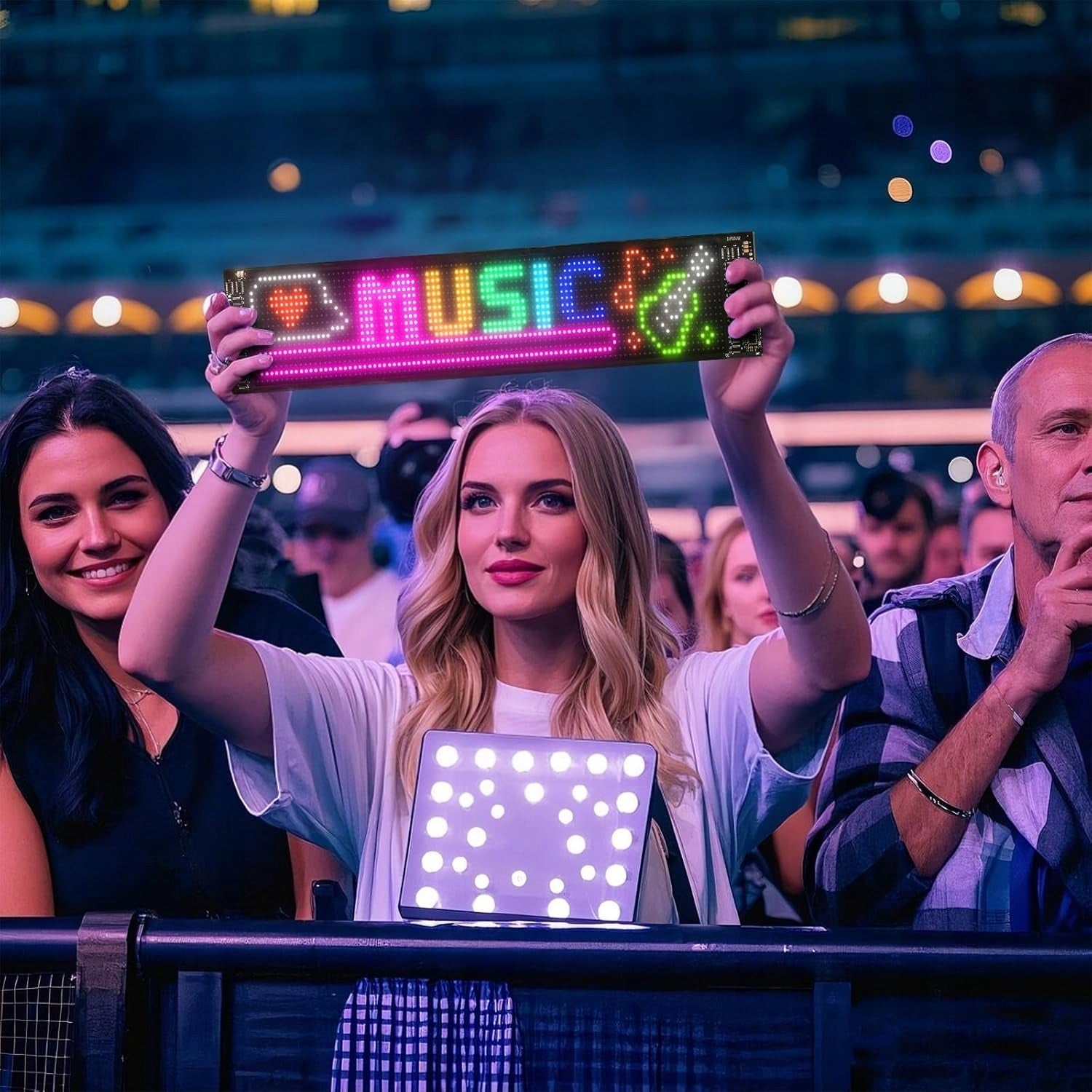 Lankstus programuojamas LED ekranas su RGB apšvietimu ir „Bluetooth“ valdymu