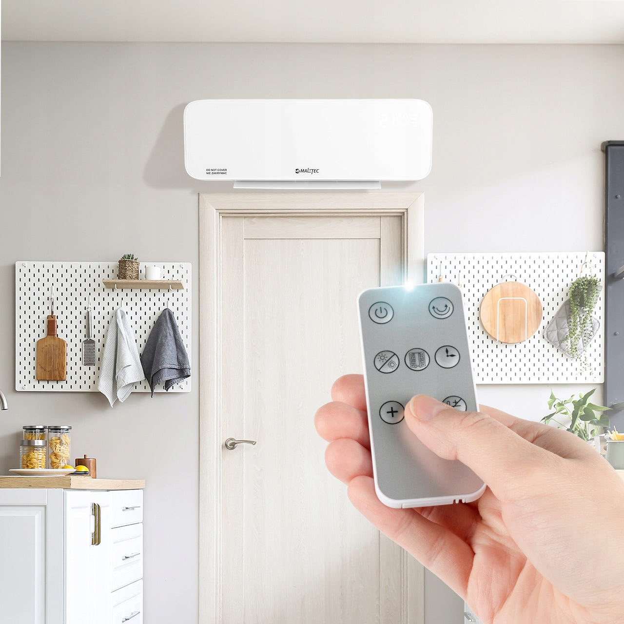 Elektrinė oro užuolaida - šildytuvas Maltec PT4200Wt 2000W su WiFi ir pulteliu