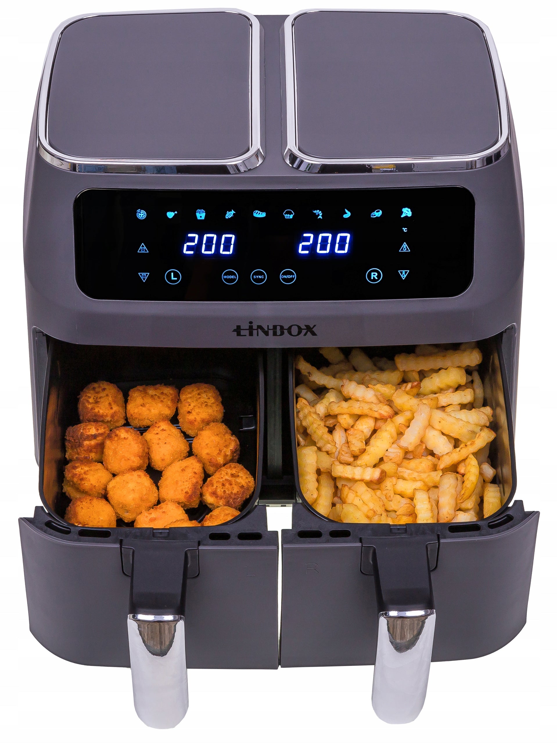 Karšto oro gruzdintuvė 8 l Linbox AIR FRYER 4/4