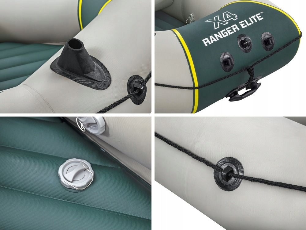 Pripučiama valtis - keturių vietų Bestway Ranger Elite X4 Raft Set 320cm