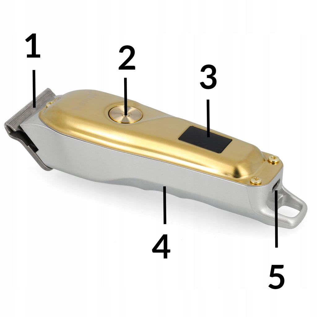 Plaukų ir barzdos kirpimo trimeris Kemei Barber USB KM-427