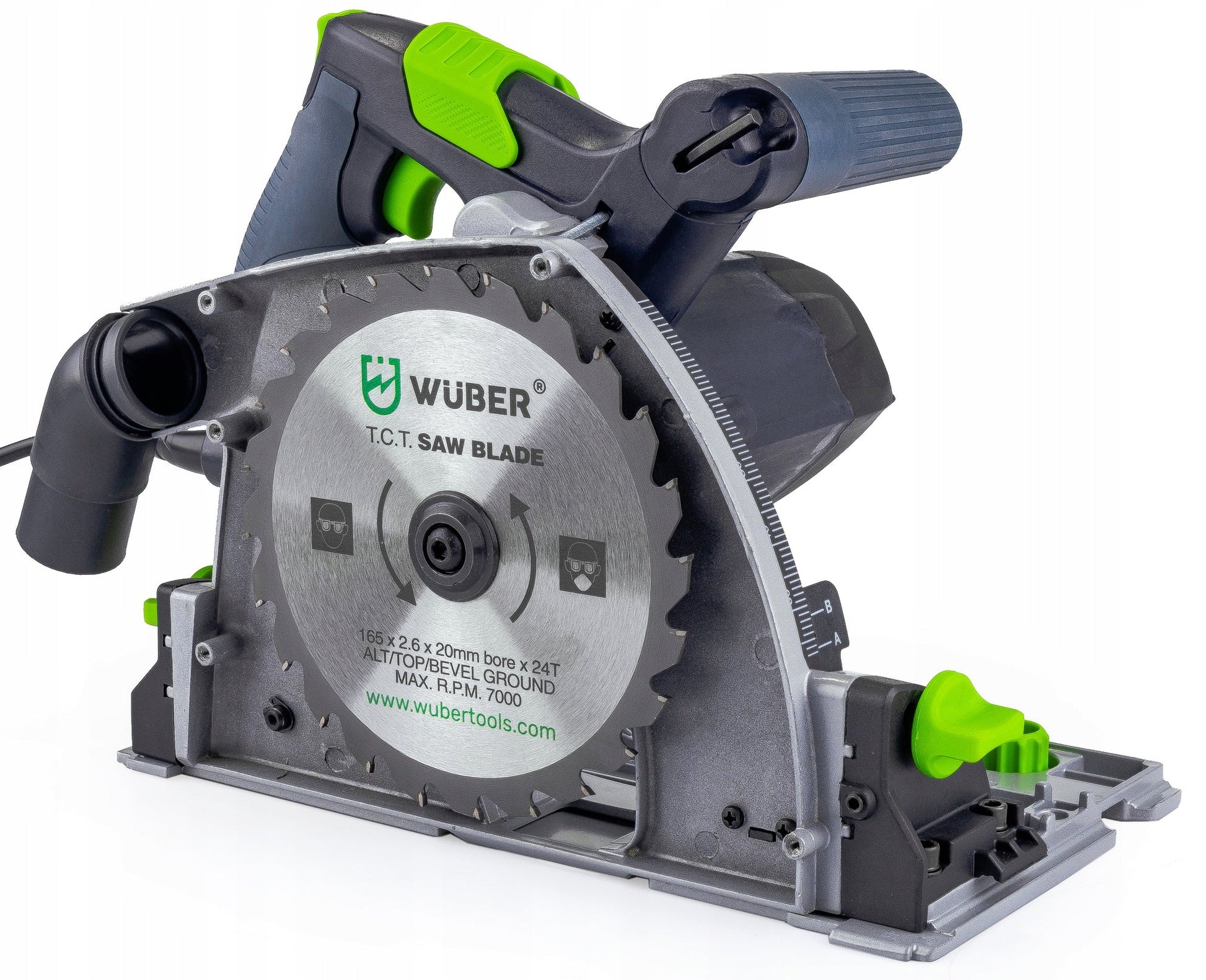 Diskinis pjūklas su kreipiančiomis ir disku – WUBER 2400W WR-PS-2400