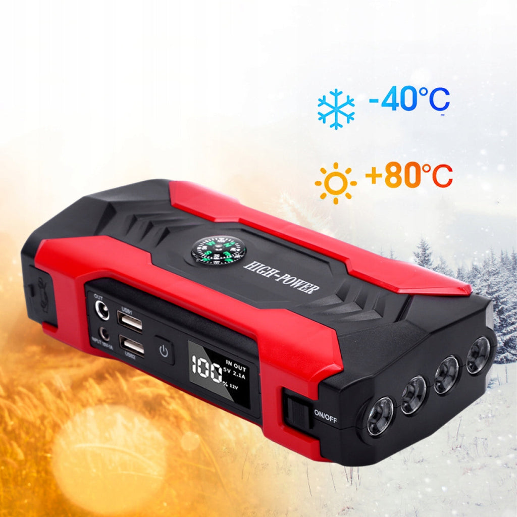 Automobilio starteris – galingas Jump Starter su Powerbank, žibintuvėliu Bedee J12