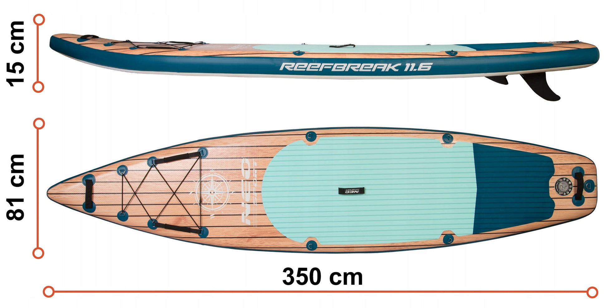 SUP lenta - irklentė Reefbreak Neo-Sport 170304 350cm