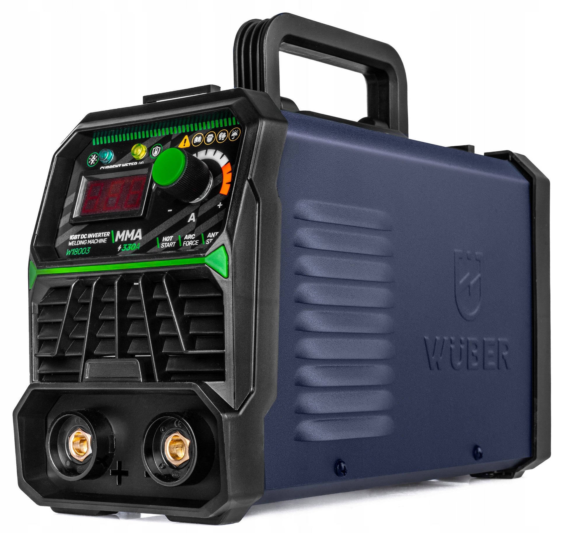 Inverterinis suvirinimo aparatas WUBER MMA 330A su IGBT technologija, VRD, Hot Start, Arc Force ir Anti-Stick funkcijomis
