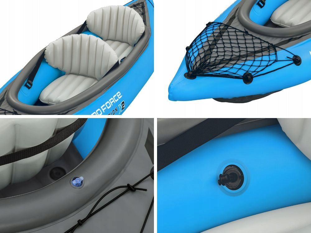 Pripučiama dvivietė baidarė – Bestway Cove Champion X2 (Modelis 2025)
