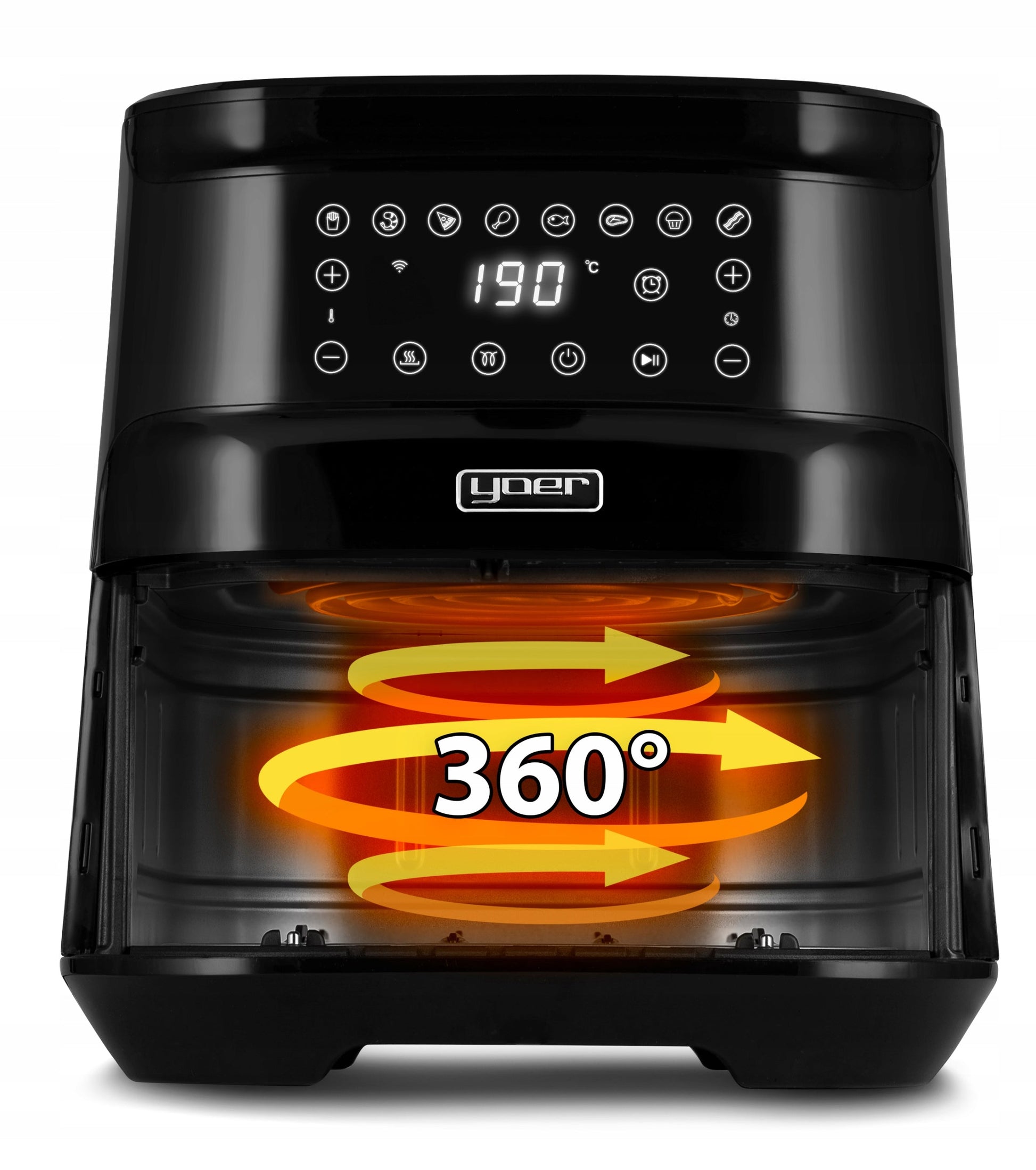 Karšto oro gruzdintuvė 4in1 Air Fryer Yoer + WiFi 6L 1700W