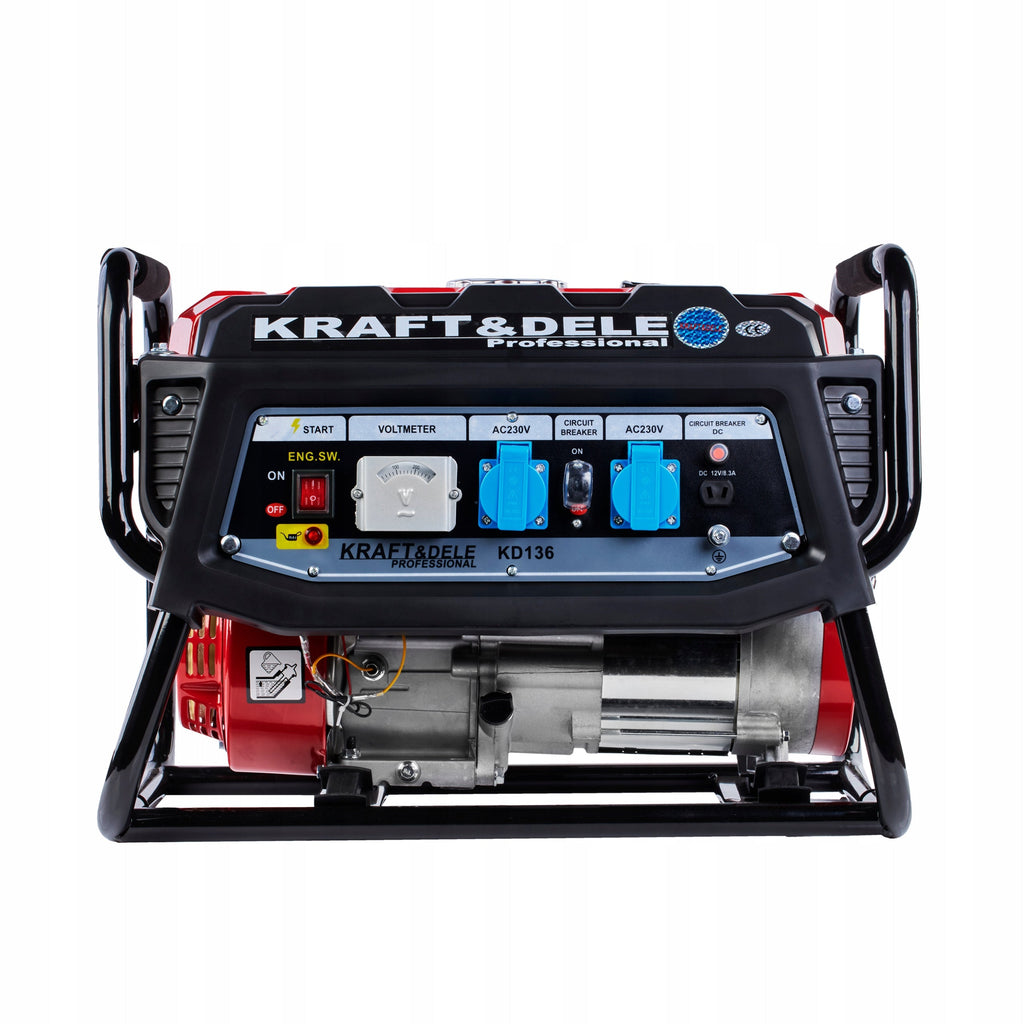 KRAFT&DELE KD136 galingas generatoriaus rinkinys su AVR technologija ir nemokama alyva