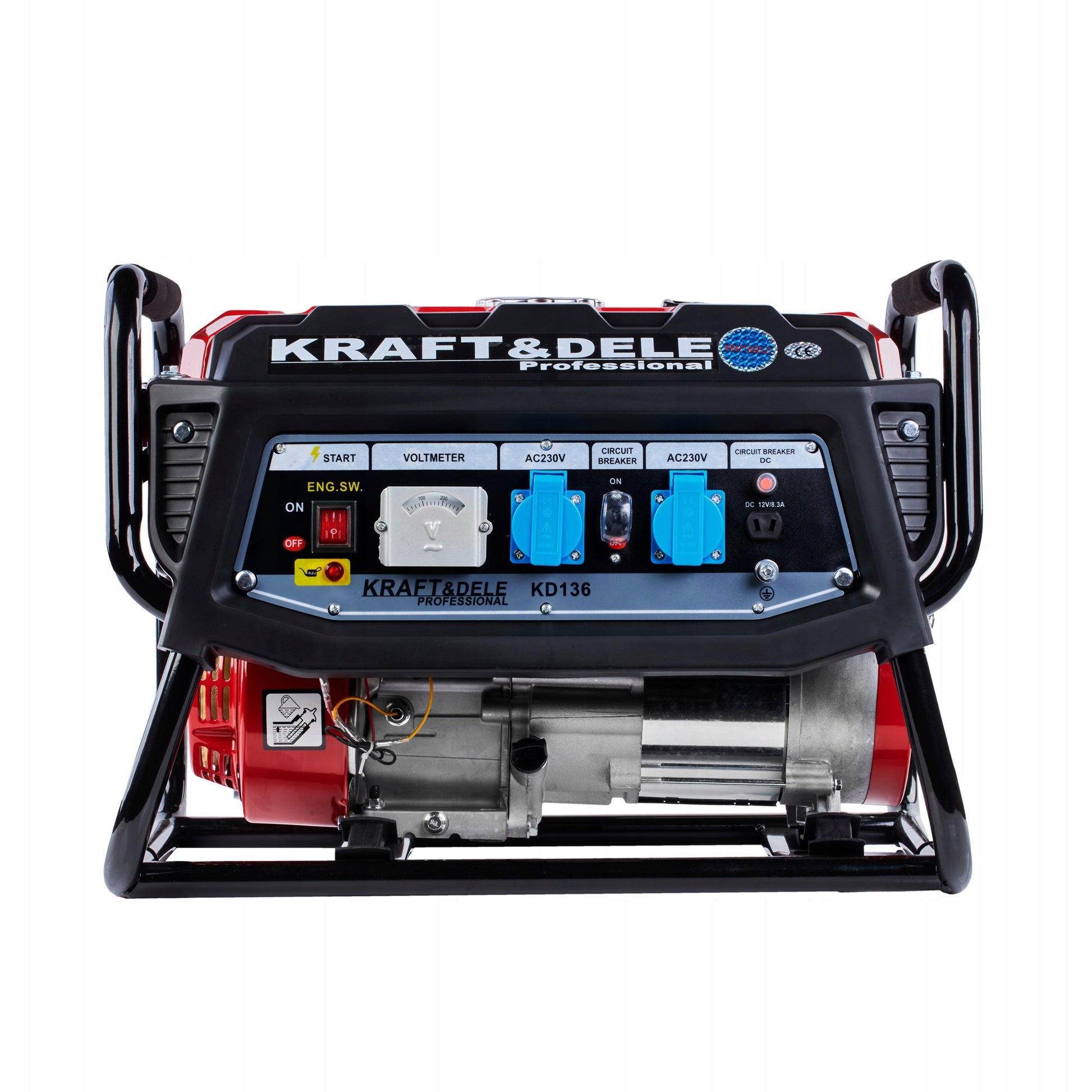 KRAFT&DELE KD136 galingas generatoriaus rinkinys su AVR technologija ir nemokama alyva