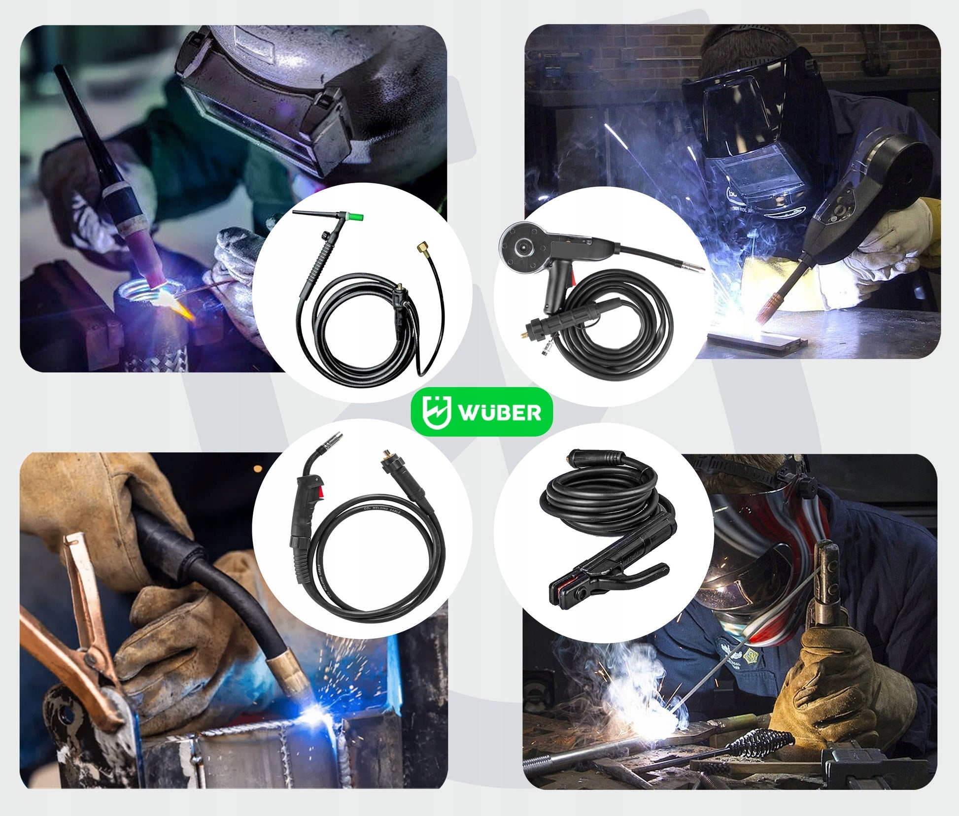 Inverterinis pusautomatis suvirinimo aparatas Wuber MIG FLUX / MMA / TIG / MIG-MAG / 250a