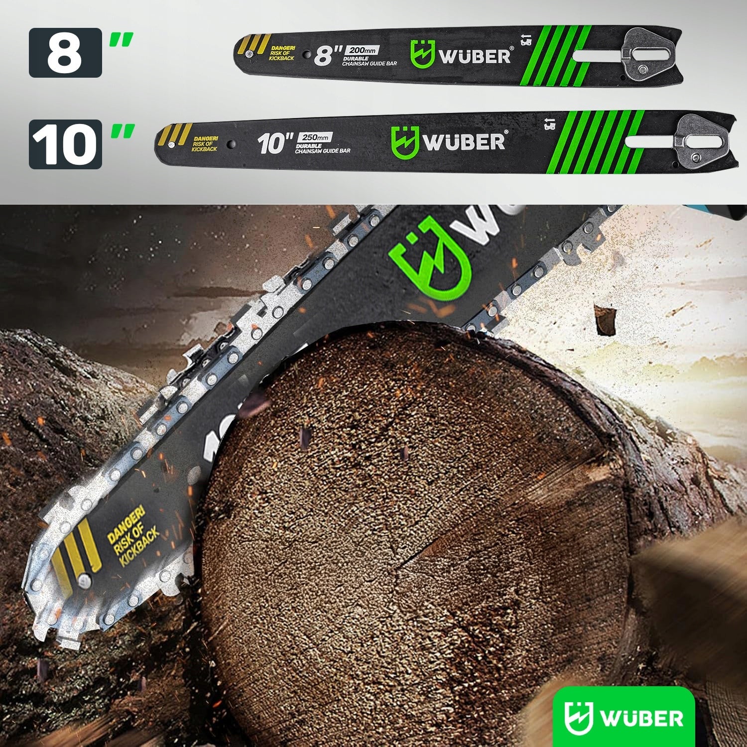 Mini akumuliatorinis grandininis pjūklas Wuber8" ir 10"