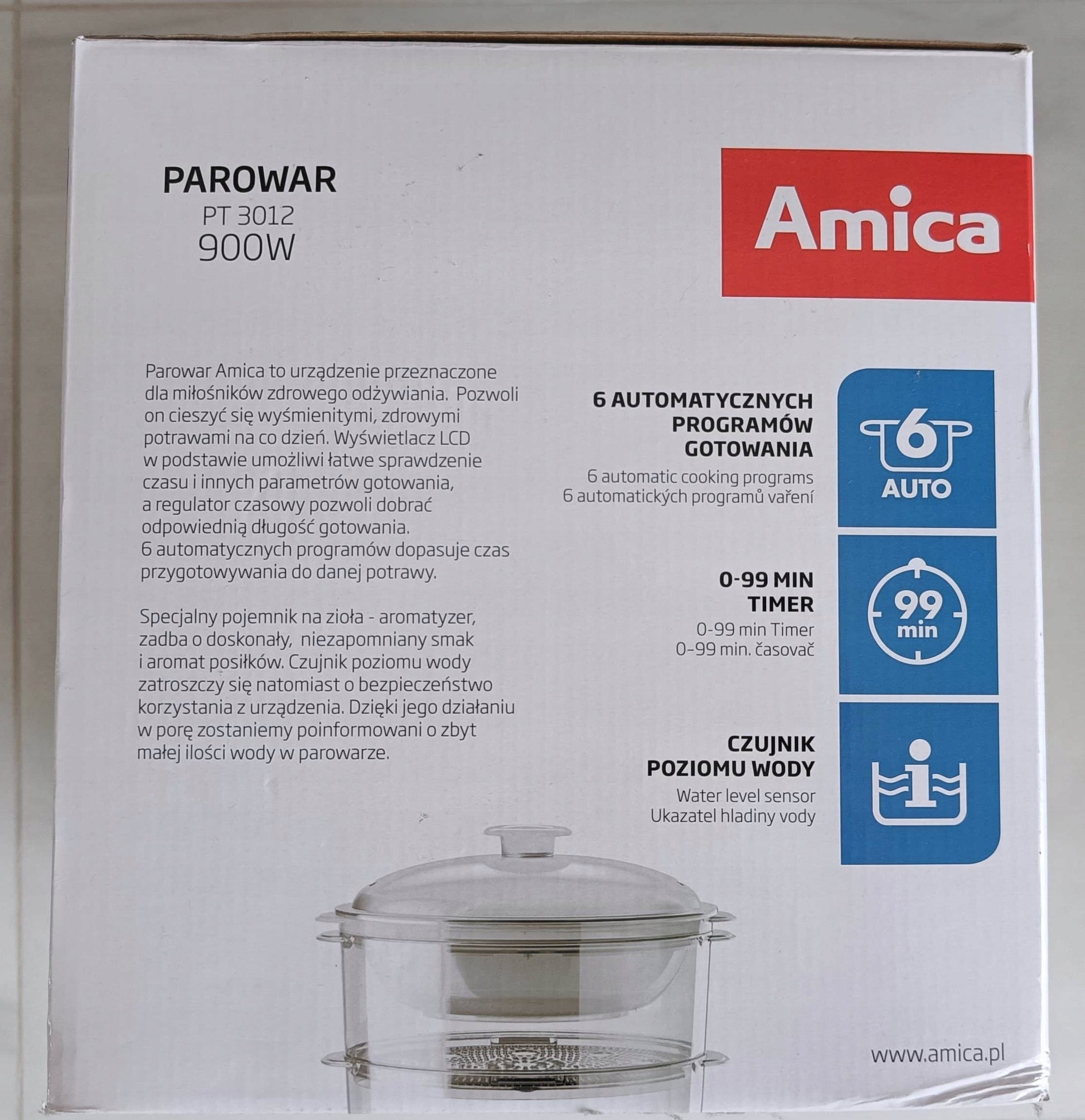Garų puodas Amica PT 3012