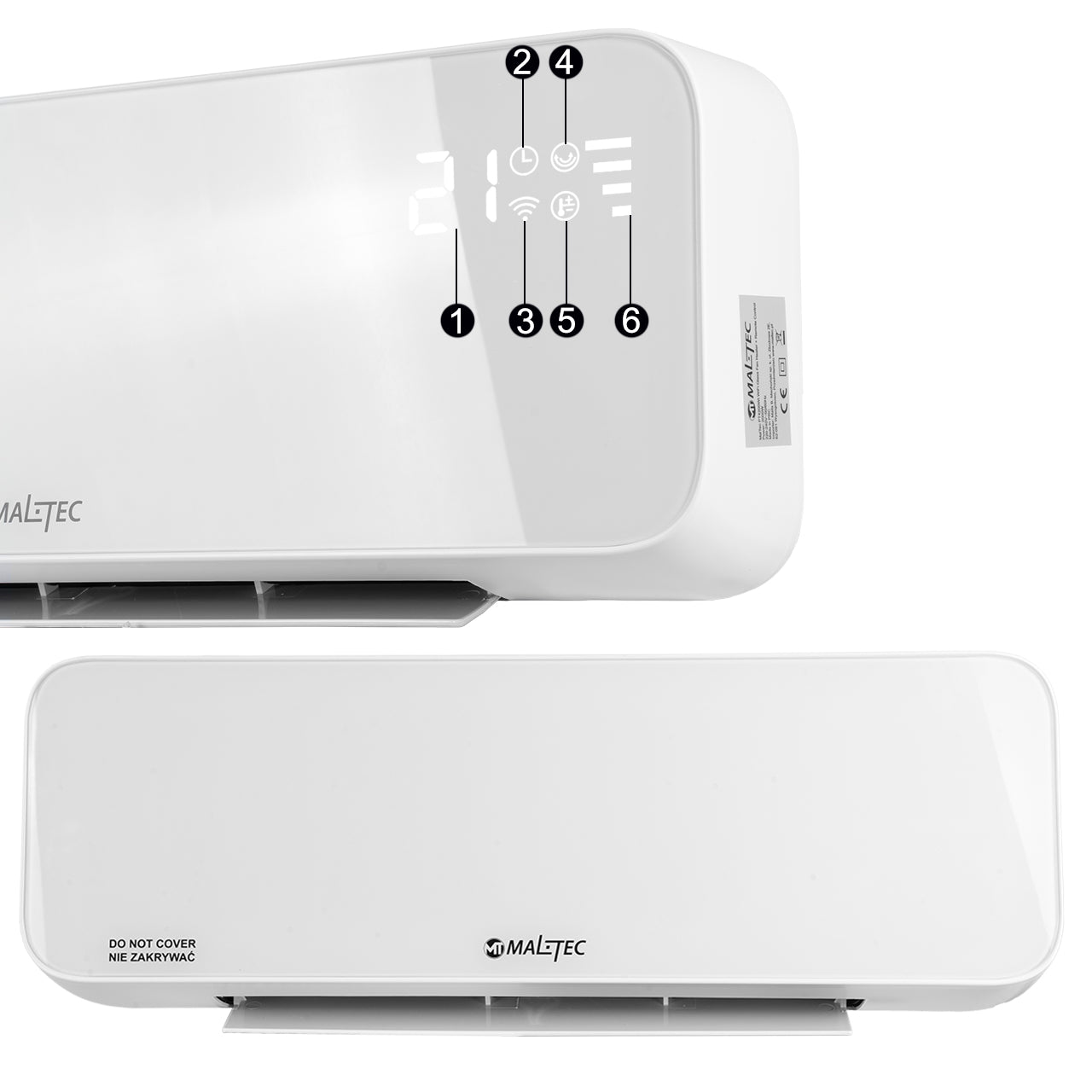 Elektrinė oro užuolaida - šildytuvas Maltec PT4200Wt 2000W su WiFi ir pulteliu