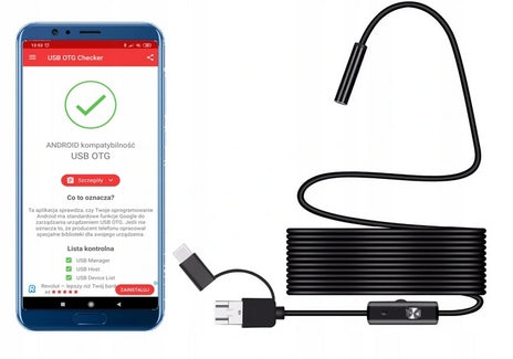 Endoskopinė mini USB kameros sistema – 5m vandeniui atspari