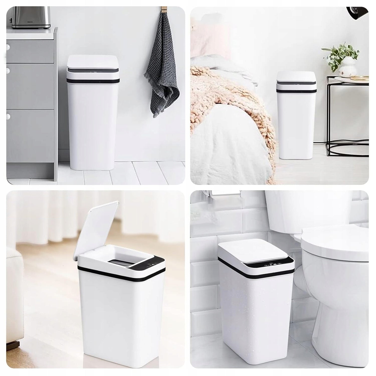 Šiukšliadėžė su automatiniu dangčiu – 12L