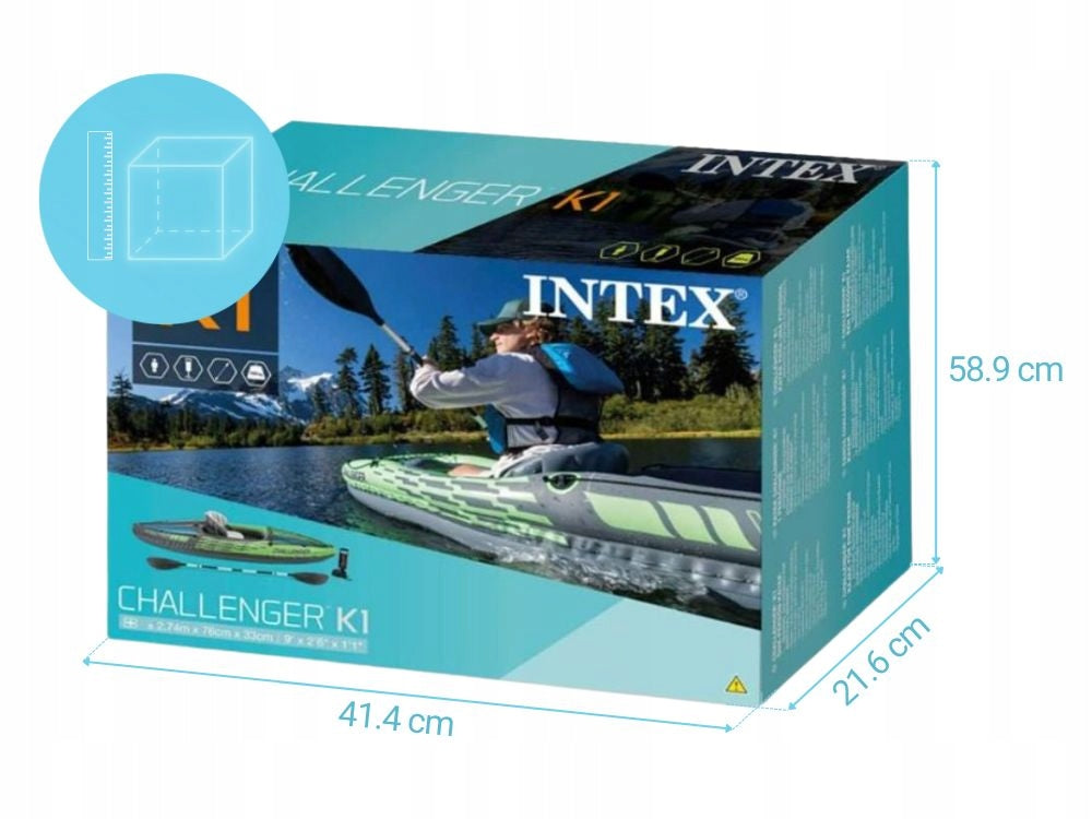 Pripučiama vienvietė baidarė – Intex Challenger K1