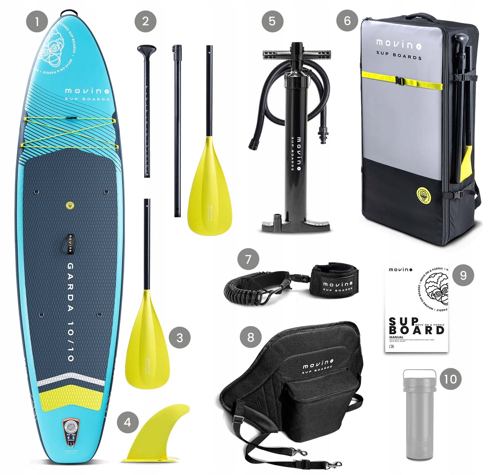 SUP lenta - irklentė Movino GARDA 330cm