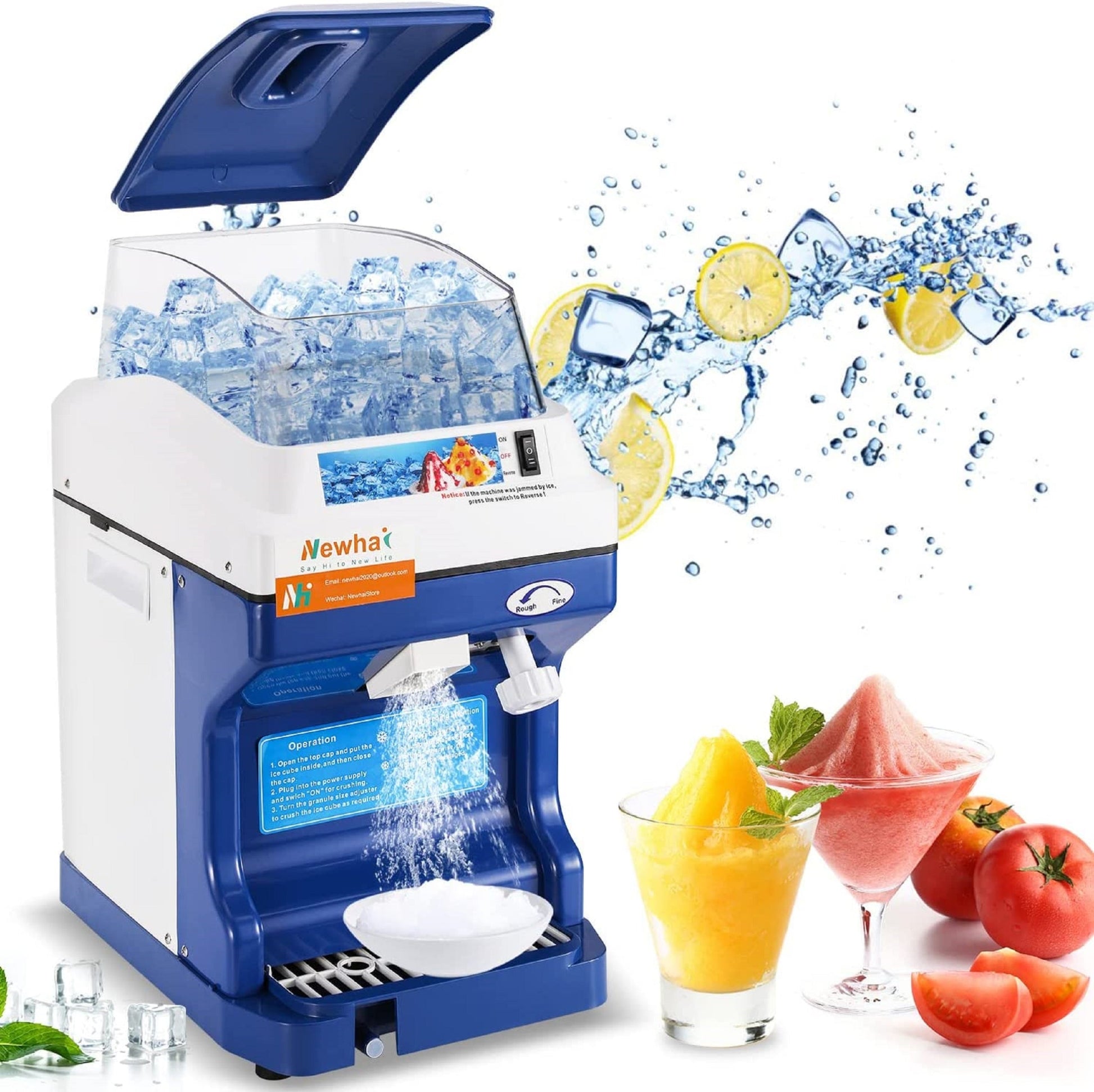 Elektrinis ledo smulkintuvas ir granitorius – gastro ledo gaminimo aparatas Xtech SICB-S1
