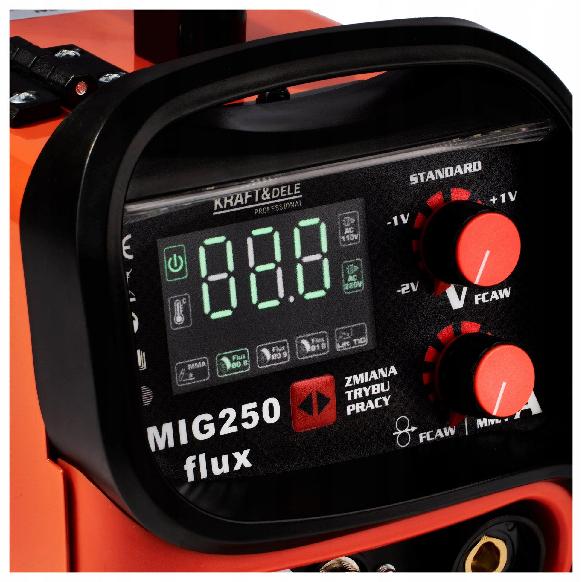 INVERTERINIS SUVIRINIMO APARATAS FLUX MIG MMA LIFT TIG 250A PUSAUTOMATINIS 4IN1