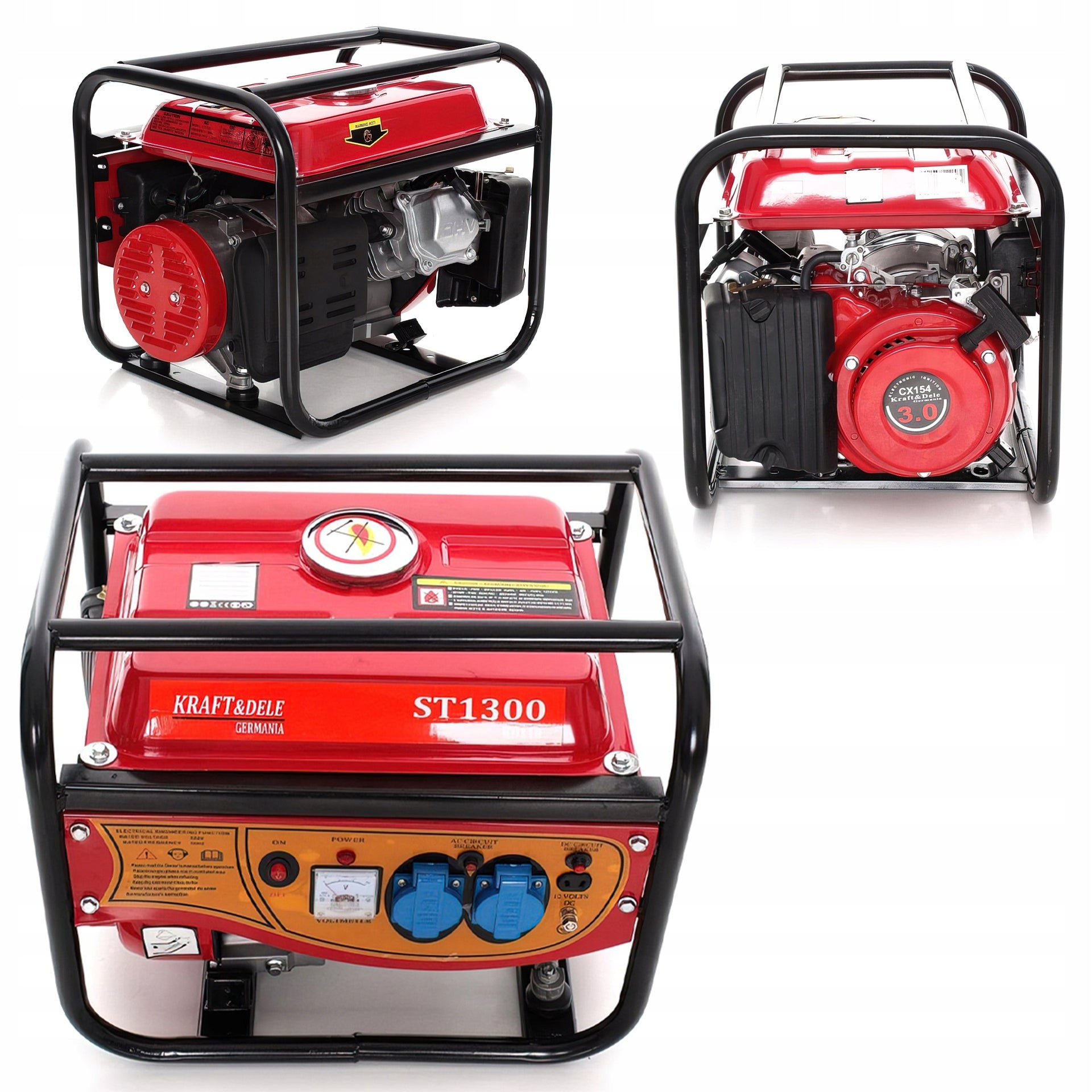 Nešiojamas benzininis generatorius Kraft&Dele KD110 – 1500W, 230V/12V