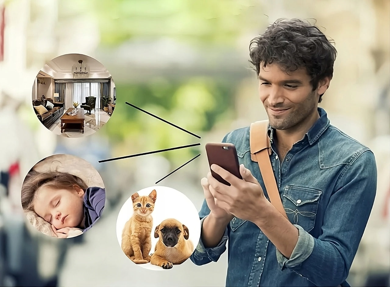 Paslėpta mini stebėjimo kamera laikrodyje su WiFi