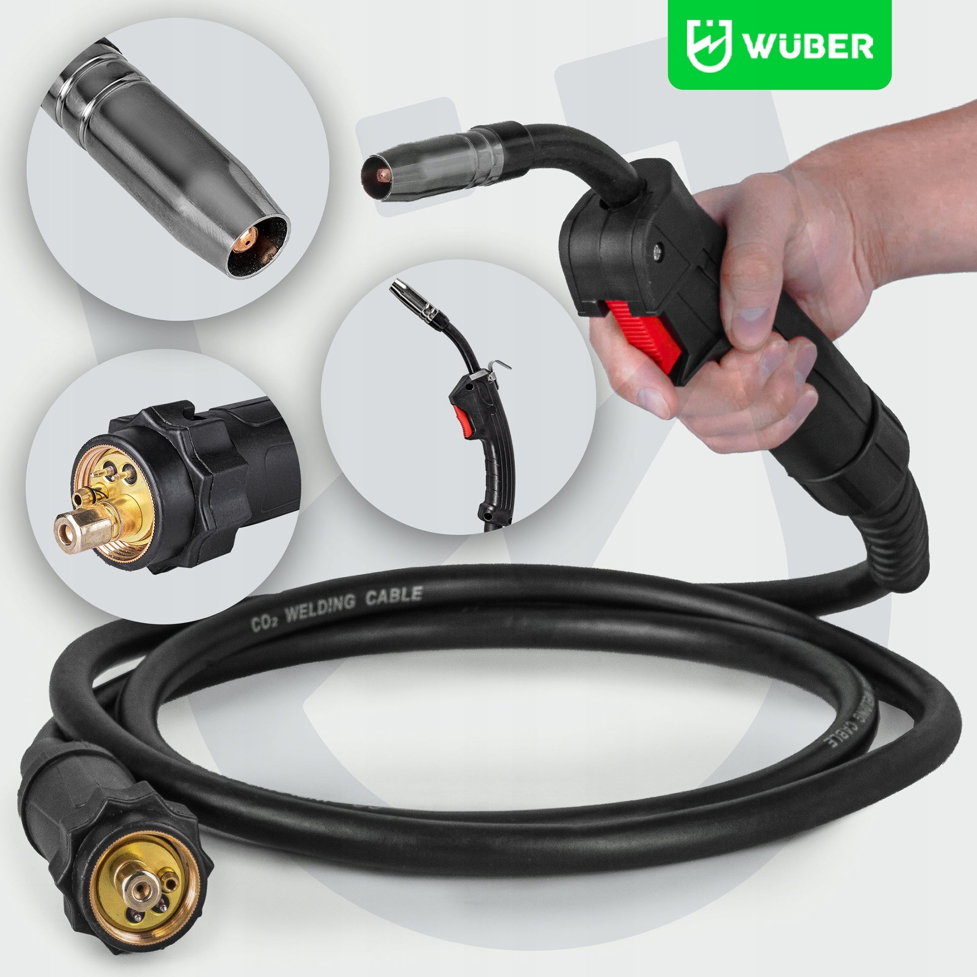 Inverterinis pusautomatis suvirinimo aparatas Wuber MIG FLUX / MMA / TIG / MIG-MAG / 250a